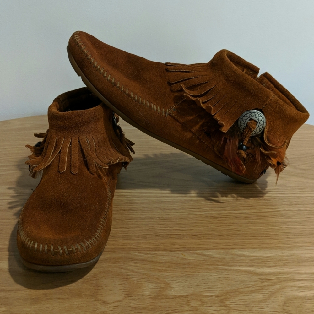 Minnetonka Suede Mocassins- US 10w